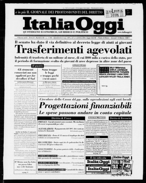 Italia oggi : quotidiano di economia finanza e politica